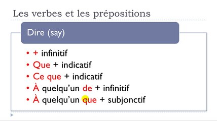 Learn French #Unit 14 #Lesson J = Les verbes et les prépositions #4