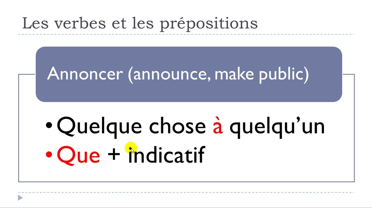 Learn French #Unit 14 #Lesson F = Les verbes et les prépositions