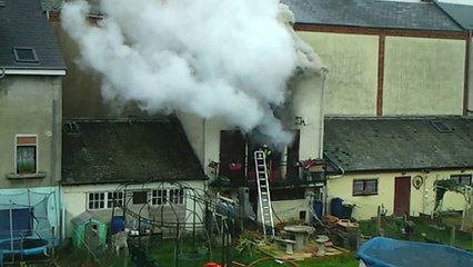 Incendie à Villers-Semeuse (08).