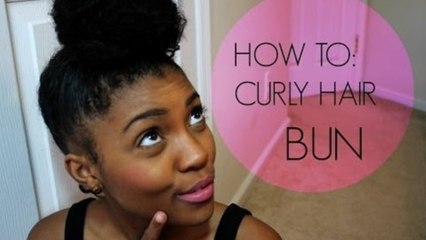 How To: Curly Hair Bun ♡