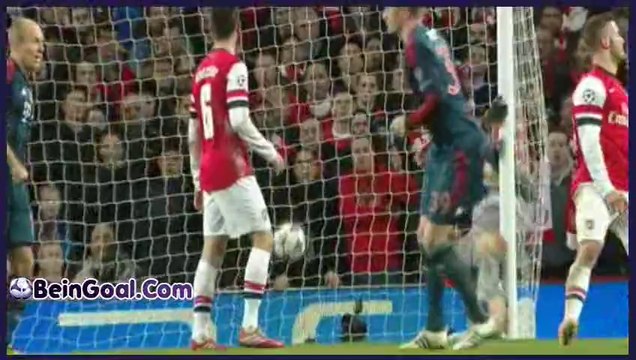 Goal Kroos - Arsenal 0-1 Bayern Munchen - 19-02-2014 Highlights