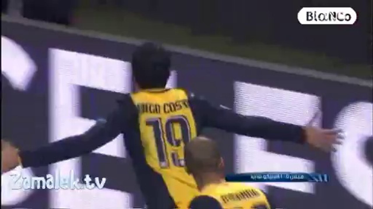 هدف فوز اتليتكو مدريد على الميلان دوري ابطال اوروبا