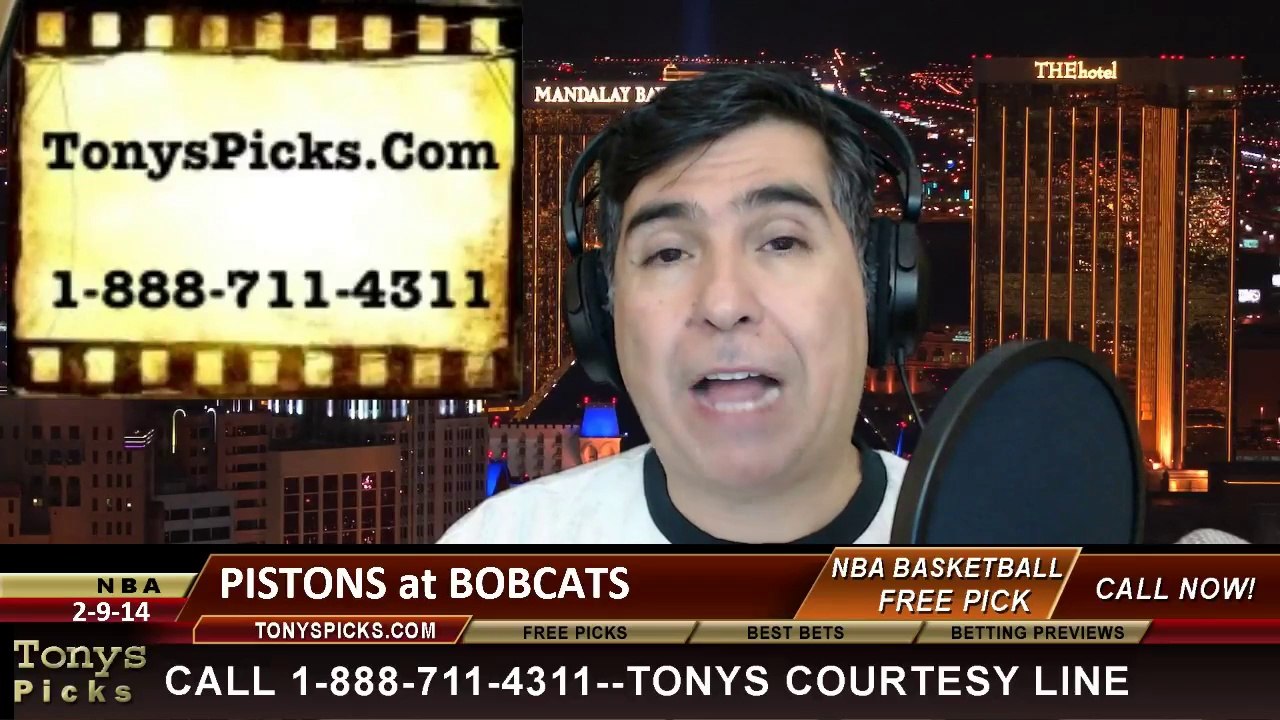 Charlotte Bobcats vs. Detroit Pistons Pick Prediction NBA Pro Basketball Odds Preview 2-19-2014