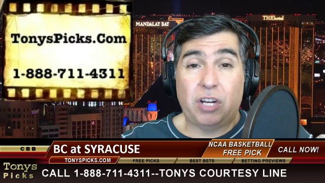 Syracuse Orange vs. Boston College Eagles Pick Prediction NCAA College Basketball Odds Preview 2-19-2014