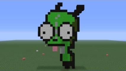 Minecraft Pixel Art: Gir Tutorial