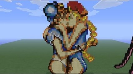 Pixel Art Showcase: Chun-Li and Cammy Kissing