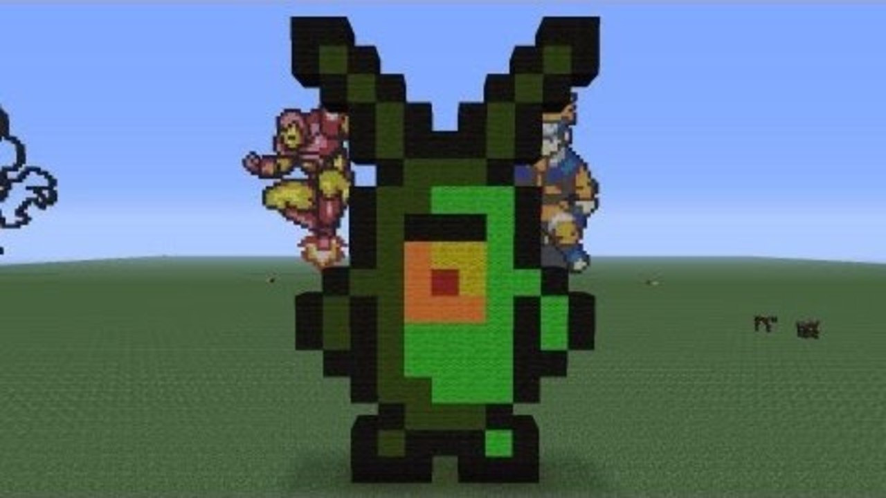 Minecraft Pixel Art: Plankton Tutorial