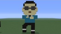 Minecraft Pixel Art: Psy Gangam Style Tutorial