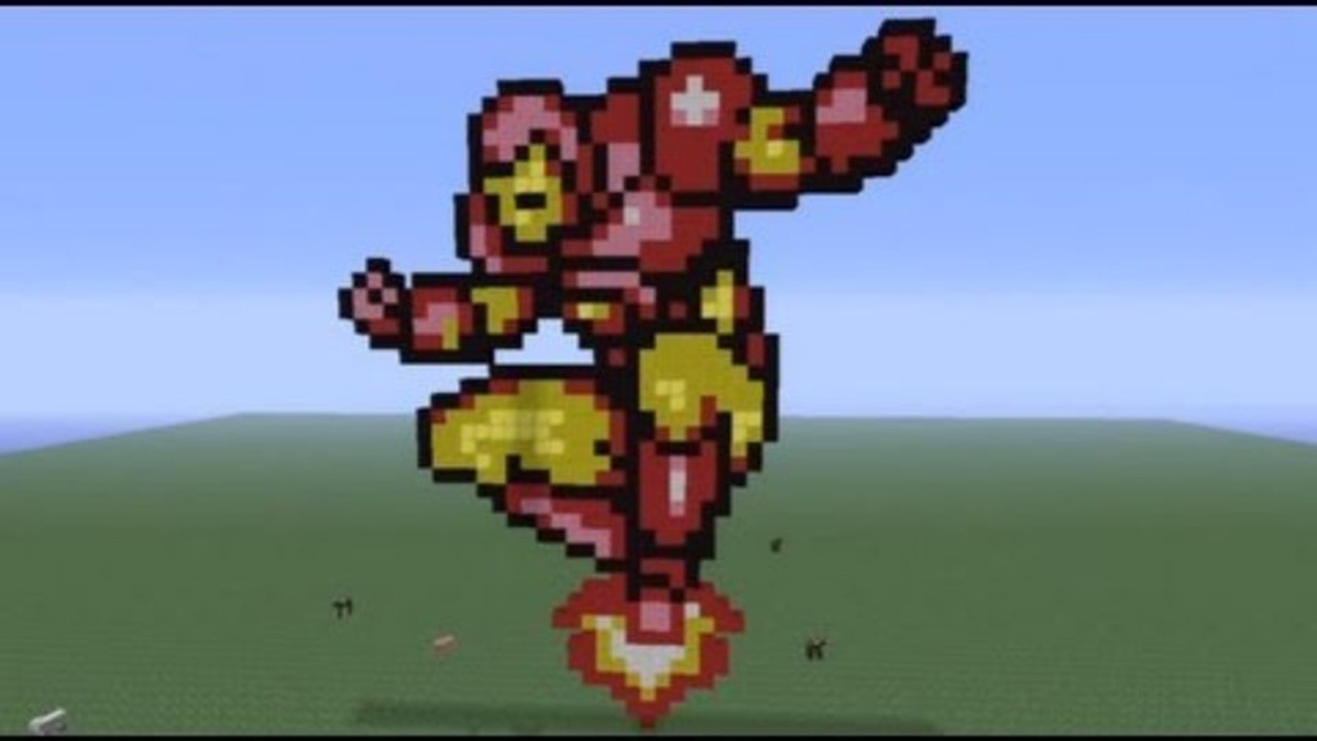 Iron Man Minecraft Pixel Art