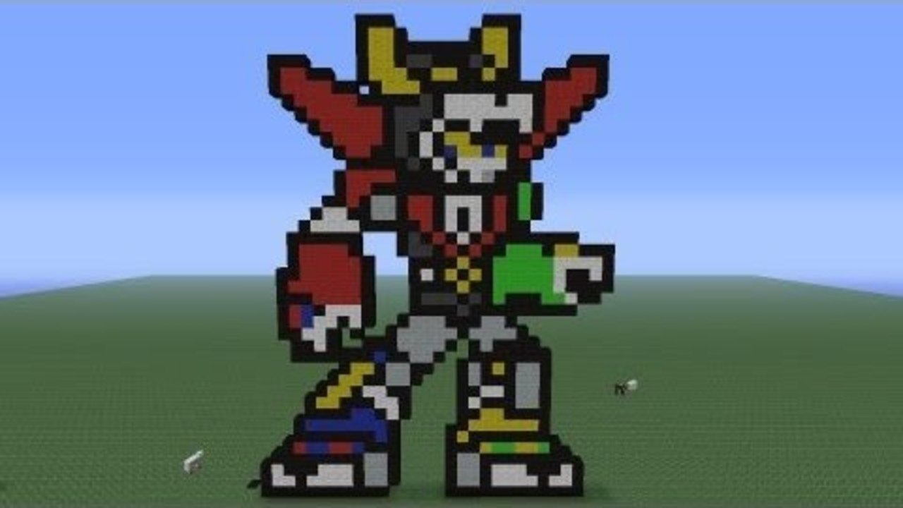 Minecraft Pixel Art: Voltron Tutorial