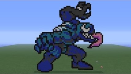 Minecraft Pixel Art: Venom Tutorial