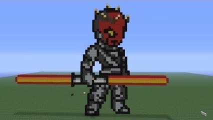 Minecraft Pixel Art: Darth Maul Tutorial