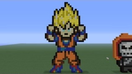 Minecraft Pixel Art: Goku Tutorial
