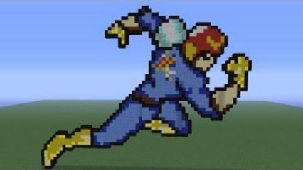 Minecraft Pixel Art: Captain Falcon Tutorial