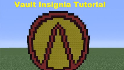 Minecraft Pixel Art: Borderlands Vault Insignia Tutorial