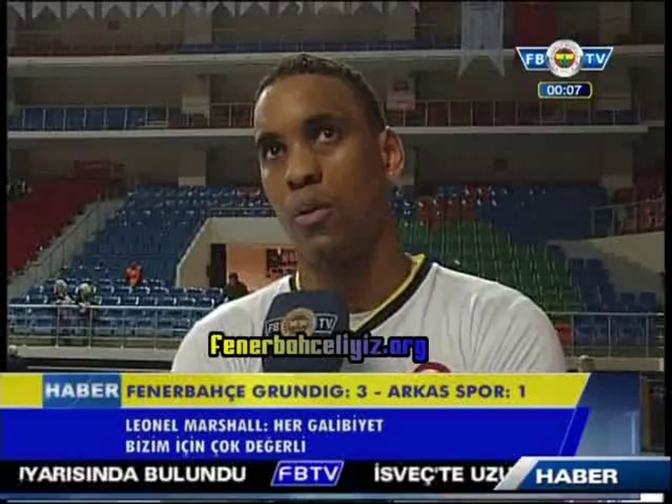 Fenerbahçe Grundig 3-1 Arkas Spor - Röportajlar