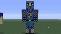 Minecraft Pixel Art: Knight Tutorial - Skin Pack 4