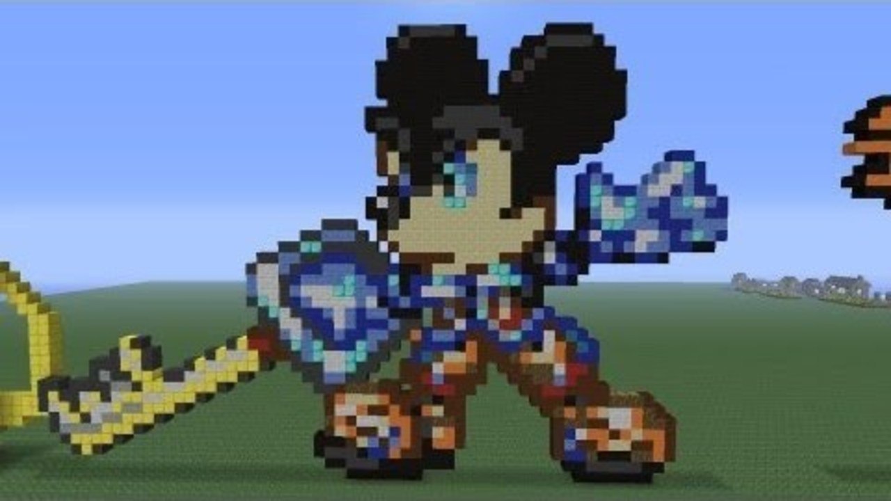 Minecraft Pixel Art King Mickey From Kingdom Hearts Video Dailymotion minecraft pixel art king mickey from kingdom hearts