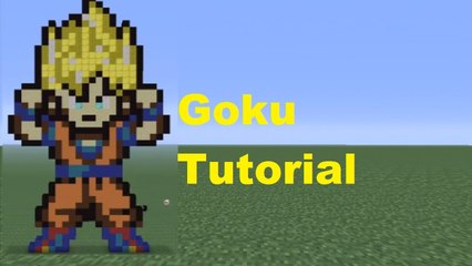 Minecraft Pixel Art: Goku Tutorial *Remake*