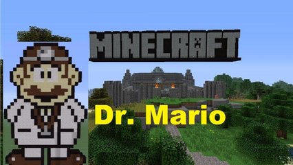 Minecraft Pixel Art: Dr. Mario Tutorial