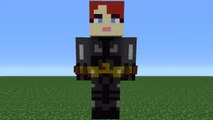 Minecraft 360: How To Make A Black Widow Statue (The Avengers)