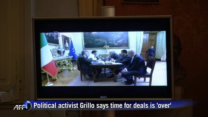 Italy PM-designate meets with political leaders