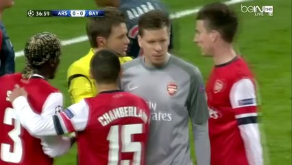 Wojciech Szczesny red card vs Bayern Munich