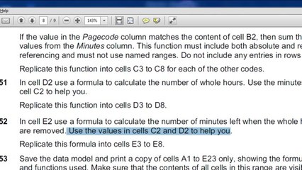 WWW.DOWNVIDS.NET-June 2009-Question 47-54- Ms Excel-IGCSE-ICT 0417
