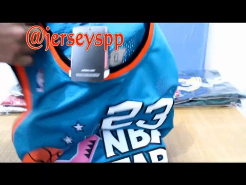 2013 NBA All Star Chicago Bulls #23 Jordan Blue Jerseys