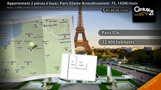 Appartement 2 pièces à louer, Paris 02eme Arrondissement  75, 1430€/mois