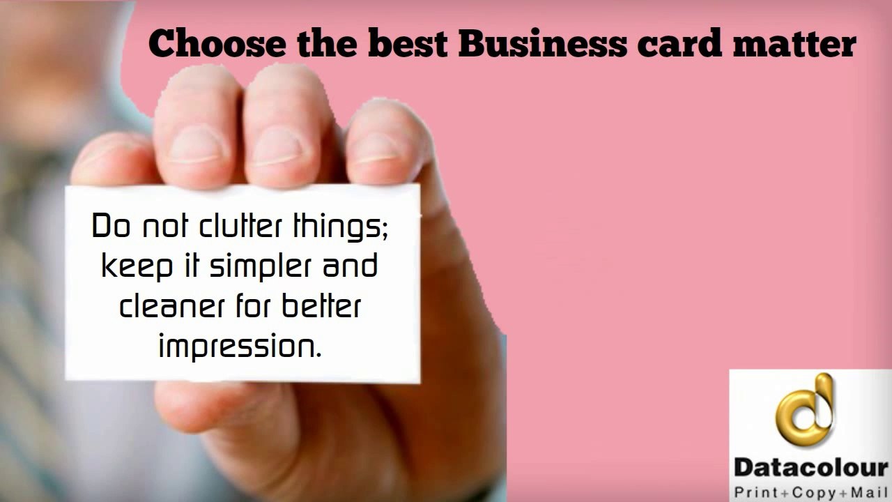 5 Smart tips for creating professional business Card
