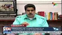 Todos los implicados en conspiración serán castigados: Maduro