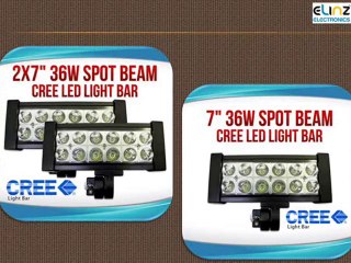 7 INCH 36W CREE LED WORK LIGHT BAR 4X4 OFFROAD