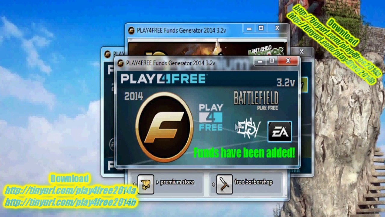 PLAY4FREE Funds Generator 2014 3.2v New Download Battlefield