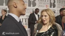 Kylie Minogue - kiss fm UK interview at  BRIT Awards 2014