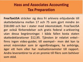 Hass and Associates redovisning skatt förberedelse 4 bästa platser Gratis Online skatt Prep