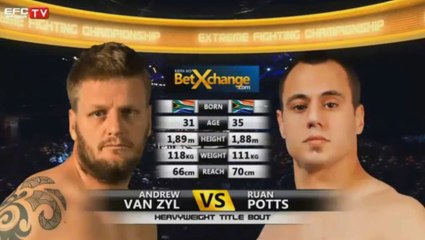 EFC Africa 26: Van Zyl vs Potts 3