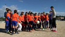 Coach MHSC au MUC Football avec Rémy Cabella et Daniel Congré