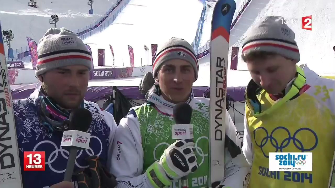 Trois Français médaillés en skicross : "Partager ça ensemble, c'est vraiment énorme !"