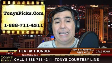 Oklahoma City Thunder vs. Miami Heat Pick Prediction NBA Pro Basketball Odds Preview 2-20-2014