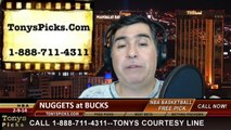 Milwaukee Bucks vs. Denver Nuggets Pick Prediction NBA Pro Basketball Odds Preview 2-20-2014