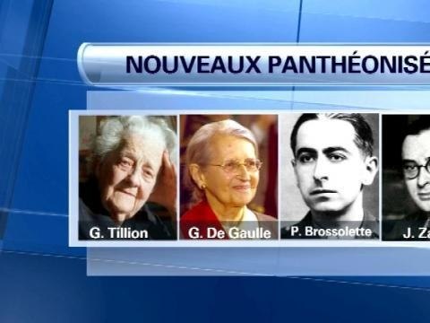 Quatre résistants, deux femmes et deux hommes, au Panthéon - 20/02