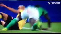 Zouma spezza tibia e perone a Guerbert con un tackle