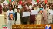 MQM Sukkur protests against extra judicial killing of MQM workers in Karachi