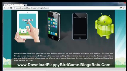 Easy download Flappy Bird For Free iPhone iPad Android Devices !!!