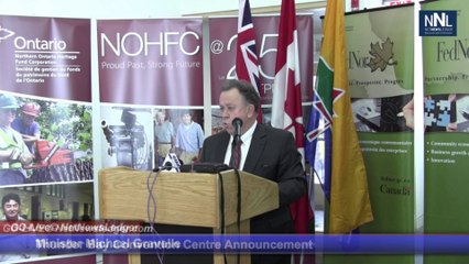 Minister Michael Gravelle on Thunder Bay Event Centre Feb 20 2014