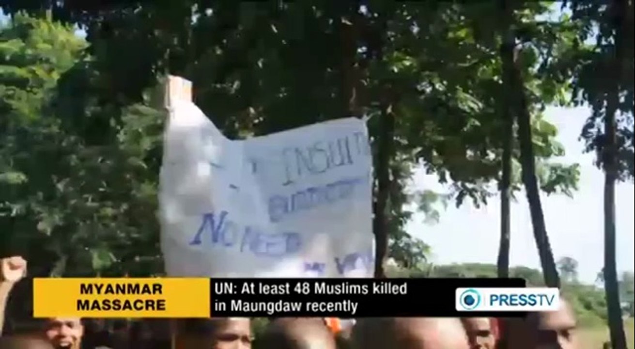 تحقيقات حول مذبحة مسلمين الروهنجيا في ميانمار-PressTV   Myanmar probes Rohingya Muslim massacre