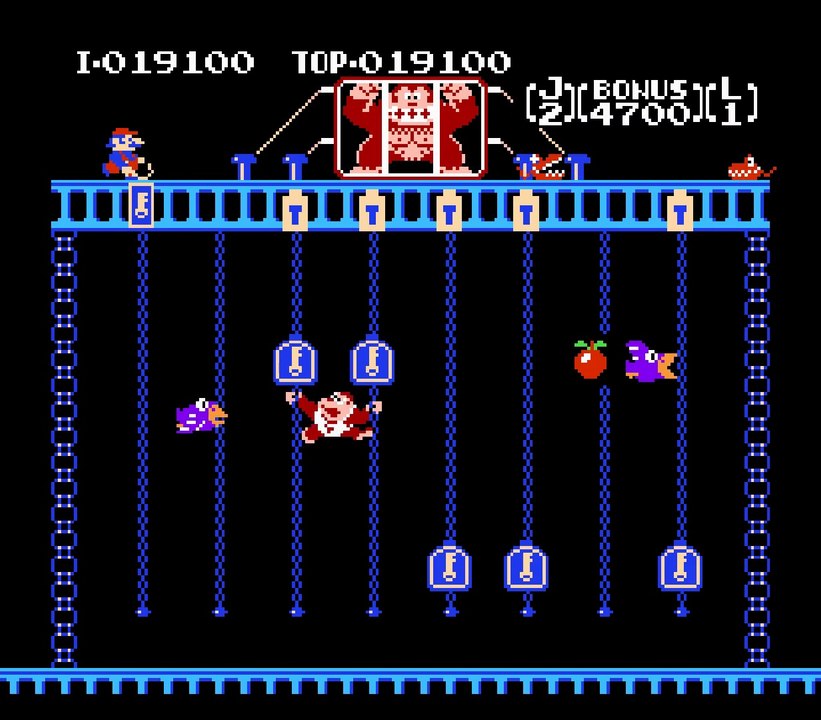 Donkey Kong Jr Full Walkthrough NES (HD 1080p)