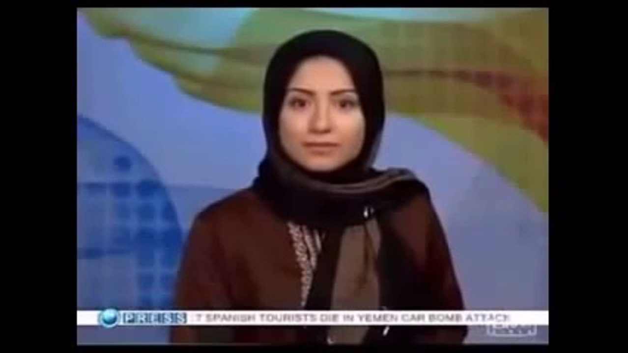 Funny TV presenter