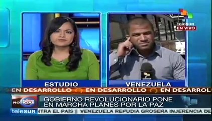 Gobierno de Venezuela pone en marcha "Plan por la Paz"